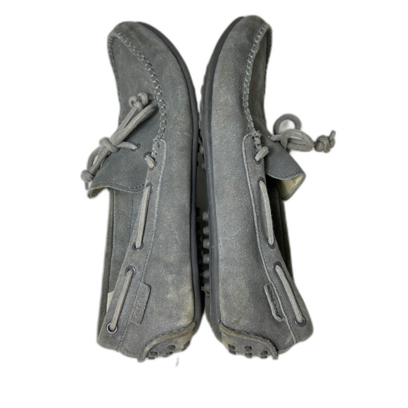 Cole Haan Grant Gray Suede Slip-on Camp Driving Loafer Shoes Size 9M - Picture 10 of 15